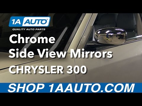 How to Install Replace Chrome Side View Mirrors 2005-10 Chrysler 300