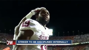 Striker to be disciplined for postgame celebration