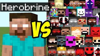 : All Episodes Herobrine vs Creepypasta mobs in minecraft