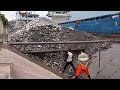 Barge unloading 3500 tons of gravels  relaxing