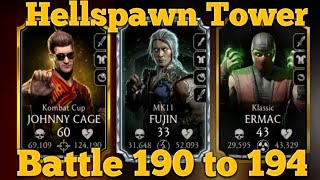 Hellspawn Tower 190, 191, 192, 193, 194 | MK Mobile Hellspawn 2024