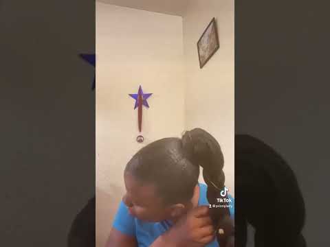 Two Beautiful 4C Hairstyles / Braided Ponytail and Braided Bun/ Quick and Easy