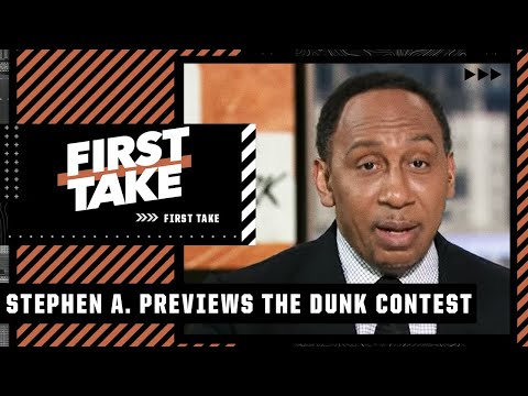 Stephen A. isn't excited to watch the NBA Slam Dunk Contest 😧 | First Take