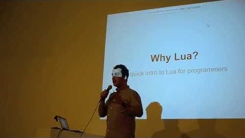 Introduction to Lua  -- Joe Rahme