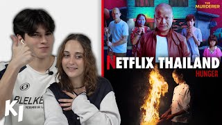 เด็กฝรั่งรีแอค หนัง/ซีรีส์ฮิตไทย Netflix 2023 เป็นครั้งแรก (4King, Hunger, Delete) | Madooki