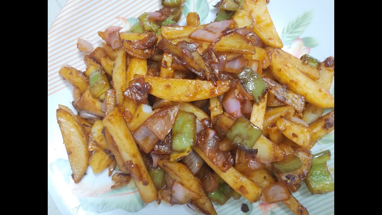 Shallow Fried Chilli Potatoes Recipe SimpleHealthyTastyLockdown