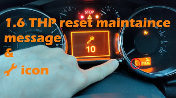 1.6 THP reset maintainance message/wrench icon 🔧