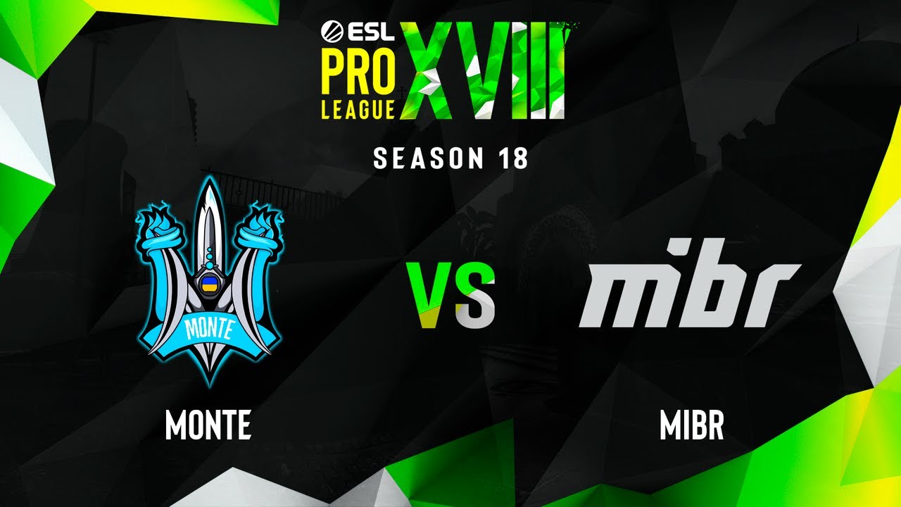 Monte vs MIBR Map 1 Vertigo ESL Pro League Season 18