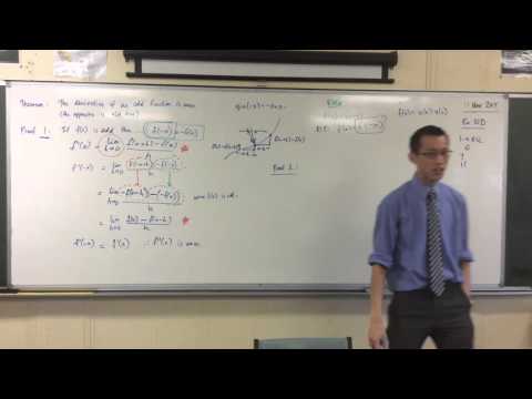 The Second Derivative (3 of 3: Using the Product Rule to Prove Theorems)