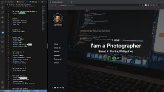 Creating a One Page Portfolio Landing Page using HTML,CSS and JavaScript