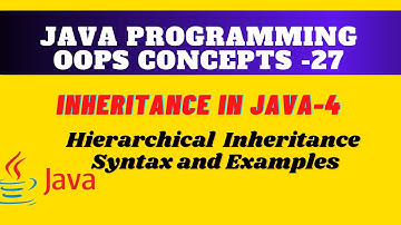 Hierarchical Inheritance in Java || Inheritance in Java || Sample code and examples || #Inheritance