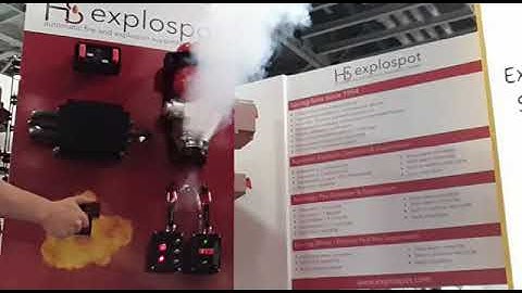 Automatic fire and explosion suppression system demo