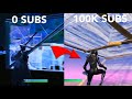 My Fortnite Progression: 0 to 100k Subscribers