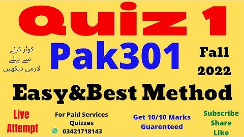 pak301 quiz 1 2022 pak301 quiz no 1 solution fall 2022 pak301 quiz no 1 2022 solved pak301 quiz 1