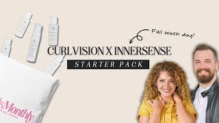 A Full curly hair wash day with Innersense Organic Beauty | CURLVISION X INNERSENSE STARTER PACK