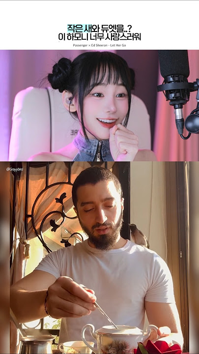 He’s Singing with a Tiny Bird… and I’m Falling for the Voice 💘🐦 #edsheeran #lethergo #reaction