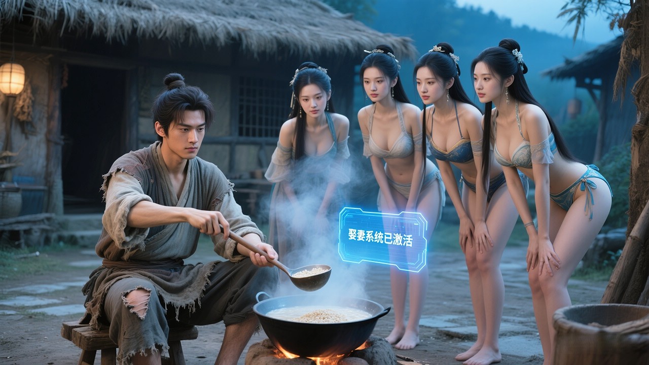 貧しい青年が古代に転生して妻を増やすシステムを覚醒。妻が多ければ多いほど報酬が強力になり、序盤で 5 人の美しい兄嫁を受け継ぎ、逆襲復讐して天下を駆け抜ける！#コント #逆襲 #システム