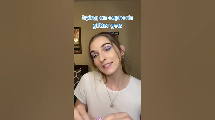 trying on euphoria glitter gels from Slayfire Cosmetics 🦋✨