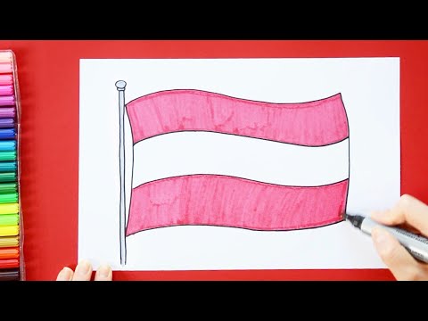 Come disegnare la bandiera dell'Austria