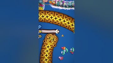 Worms zone.io slither giant snake 🐍😱 best gameplay #shorts #snakegame #wormszoneio