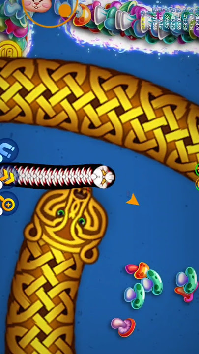 Worms zone.io slither giant snake 🐍😱 best gameplay #shorts #snakegame #wormszoneio
