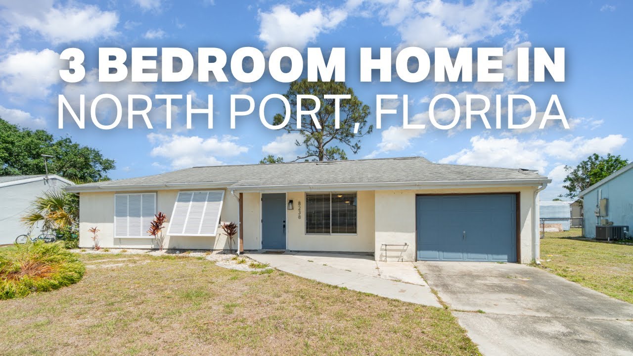 CHARMING 3 Bedroom, 2 Bathroom, 1-Car Garage Home with a BONUS ROOM in North Port, Florida 🪴
