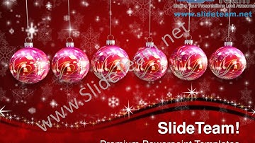 Decorative Hanging Ornaments Christmas Festival PowerPoint Templates PPT Backgrounds  1112 Slides Backgrounds