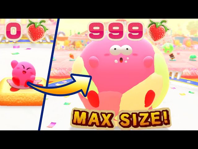 Let's eat some Strawberries?!  Kirby's Dream buffet 