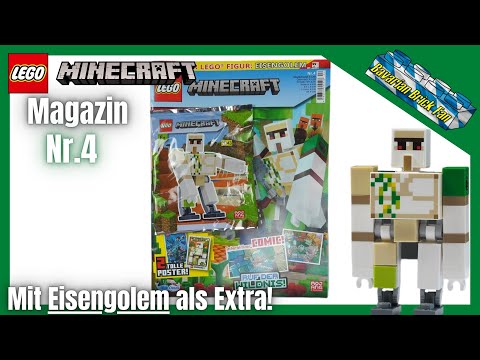 LEGO Minecraft Magazin Nr.4 mit Eisengolem als Extra | Review & Unboxing