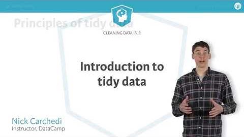 Principles of tidy data