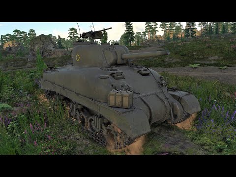 War Thunder: Sherman II British Medium Tank Gameplay [1440p 60FPS]