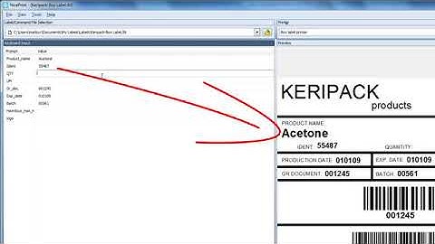 Barcode label printing with a database  NiceLabel