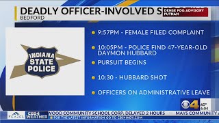 Man dead following officer-involved shooting in Bedford