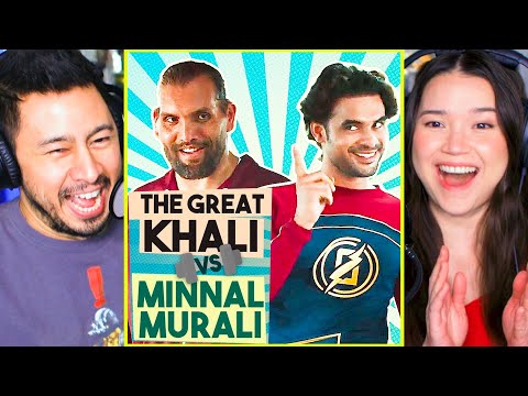 Minnal Murali SUPERHERO ft. The Great Khali REACTION | Tovino Thomas | Netflix India
