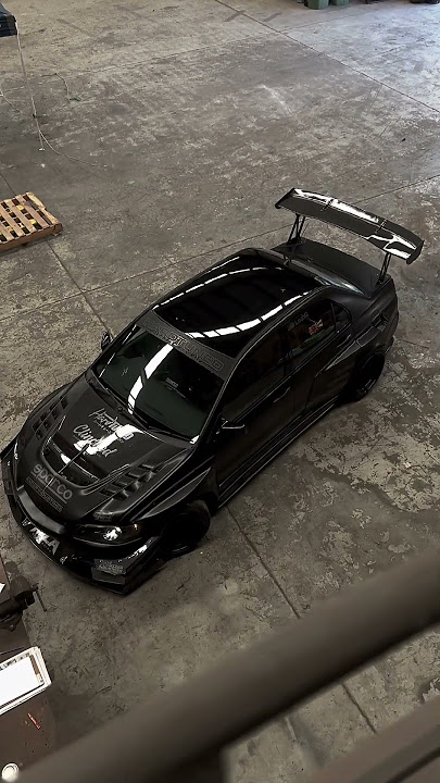 Menacing Widebody Mitsubishi Evo #shorts #jdm #evo