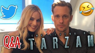 Alexander Skarsgård and Margot Robbie CUTE and FUNNY interview on Twitter