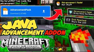 Minecraft but Advancement mod for bedrock edition|Nandus tips screenshot 4