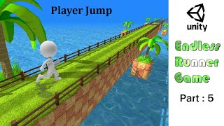Endless Runner Game in Unity | Part-5 Unity Player Jump | Player Jump In Unity screenshot 4