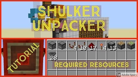 Redstone Tutorial - Shulker Unpacker and Bulk Storage