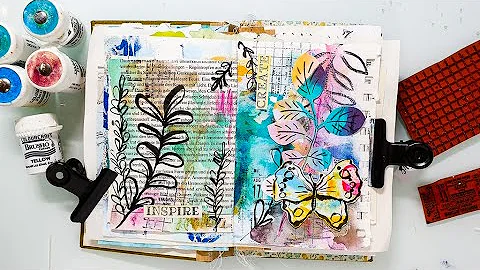 Messy Art Journaling - How to over come an Art Block