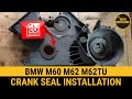 How to replace install change crankshaft seal BMW E38 E39 740i 540i M60 M62 M62TU front crank seal