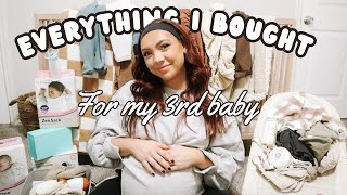 EVERYTHING I BOUGHT FOR BABY! Newborn Haul \& Registry Must Haves