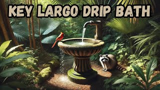 Key Largo Drip Bath Live Cam  Cardinals, Raccoons, and Opossums