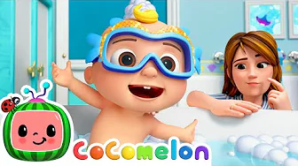 Fast Little Fishy Bubble Bath 🐟 | Cocomelon | Kids Cartoons & Nursery Rhymes | Moonbug Kids