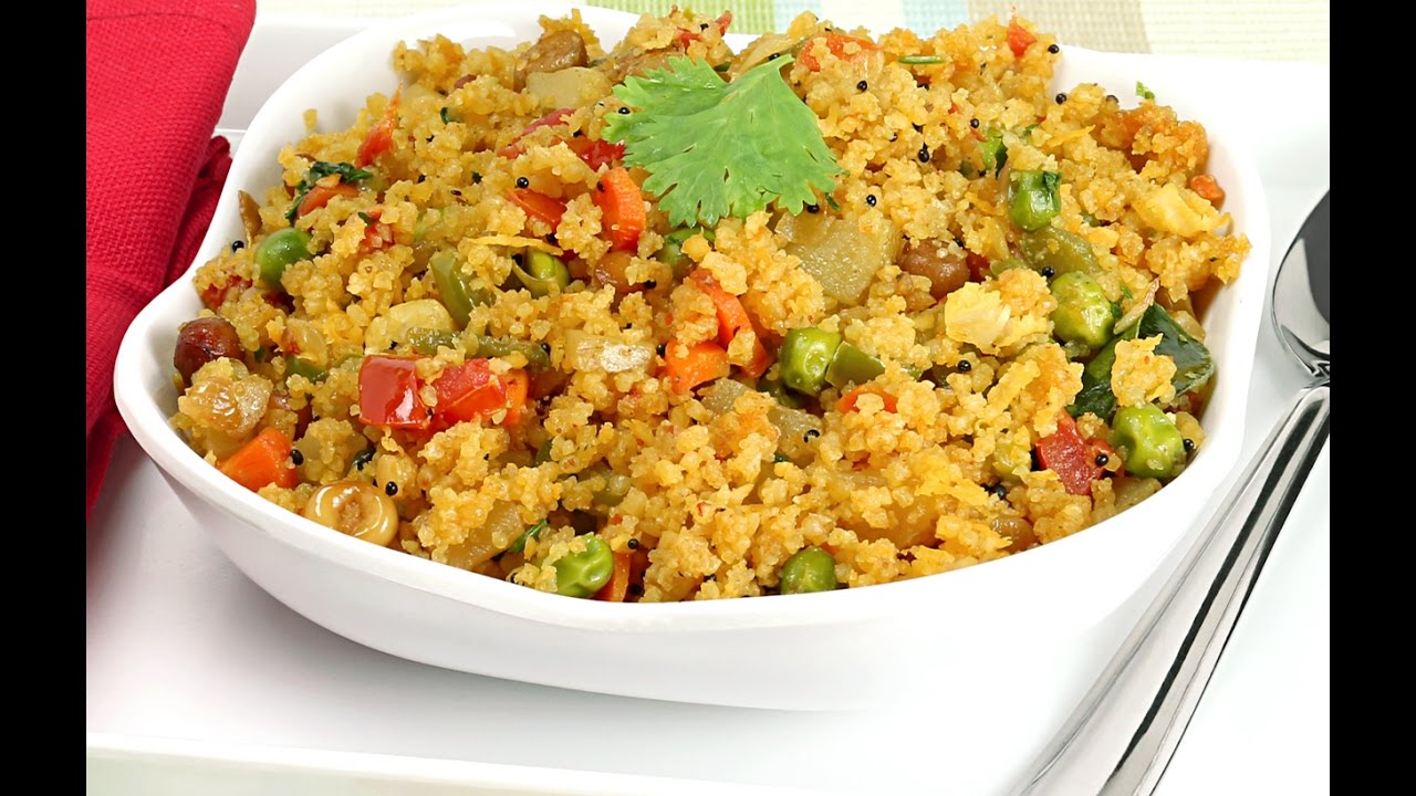 Poha Upma with Vegetables | Tasty and Nutritious Breakfast - YouTube