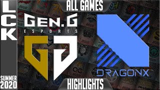 GEN vs DRX Highlights ALL GAMES | LCK Summer 2020 W1D3 | Gen.G vs DragonX