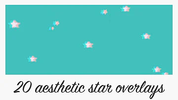 20 colour aesthetic star overlay background animations