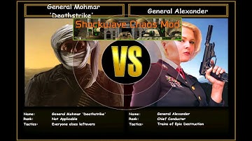 C&C Generals Shockwave Chaos GC GLA Bandana VS USA Super Train | Hard