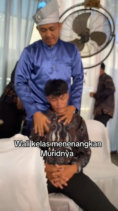 Siswa ini menangis'berpisah dgn gurunya