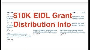 Important $10,000 EIDL Grant Updates | PPP Loan Updates | Stimulus Updates